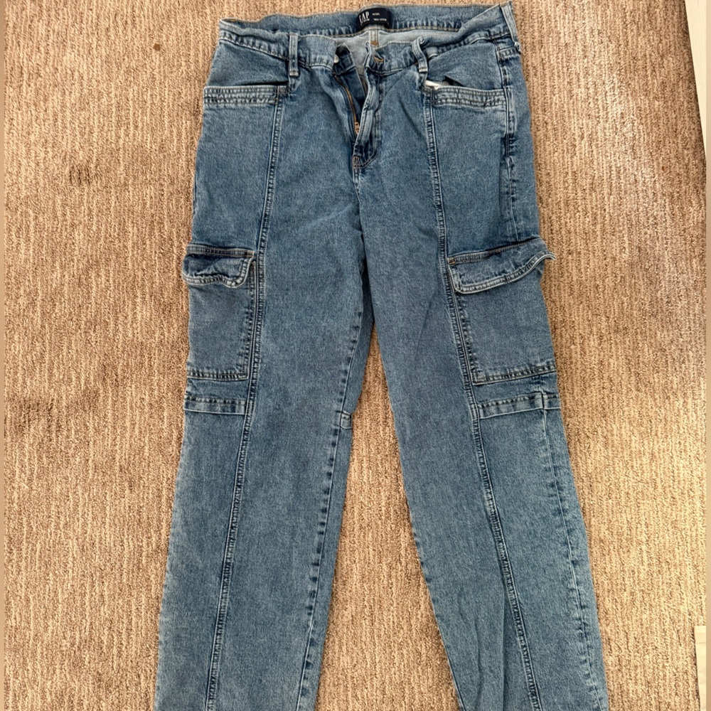 American Eagle Outfitters Medium Blue Straight-Leg Women's Jeans